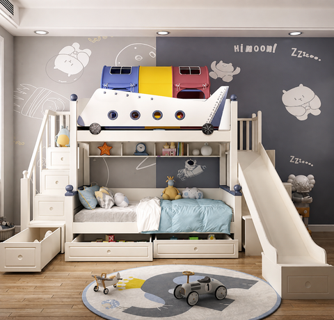 Nukhome Cruiser Aeroplane Bunk Bed (B020)