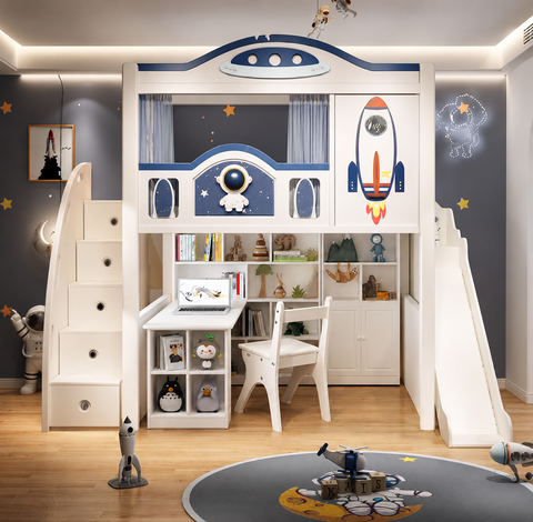 Nukhome Spaceship Loft Bed (707-12 Loft)