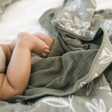 lullypop Blanket in Sage Leaves (Multiple Sizes)