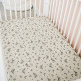 lullypop Fitted Cot Sheet - Botanical (Multiple Sizes)