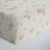 lullypop Fitted Cot Sheet - Botanical (Multiple Sizes)