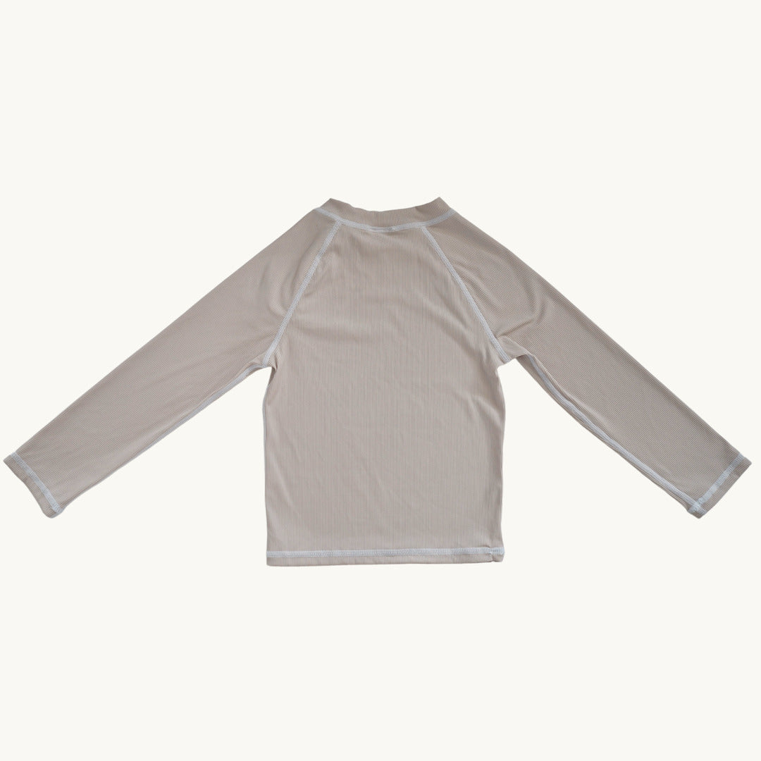 lullypop Boy Swim Top in Sandshell