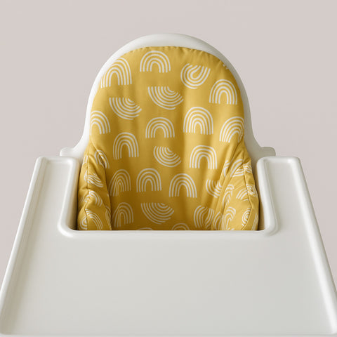 lullypop High Chair Cushion Cover in Cheerful Rainbow