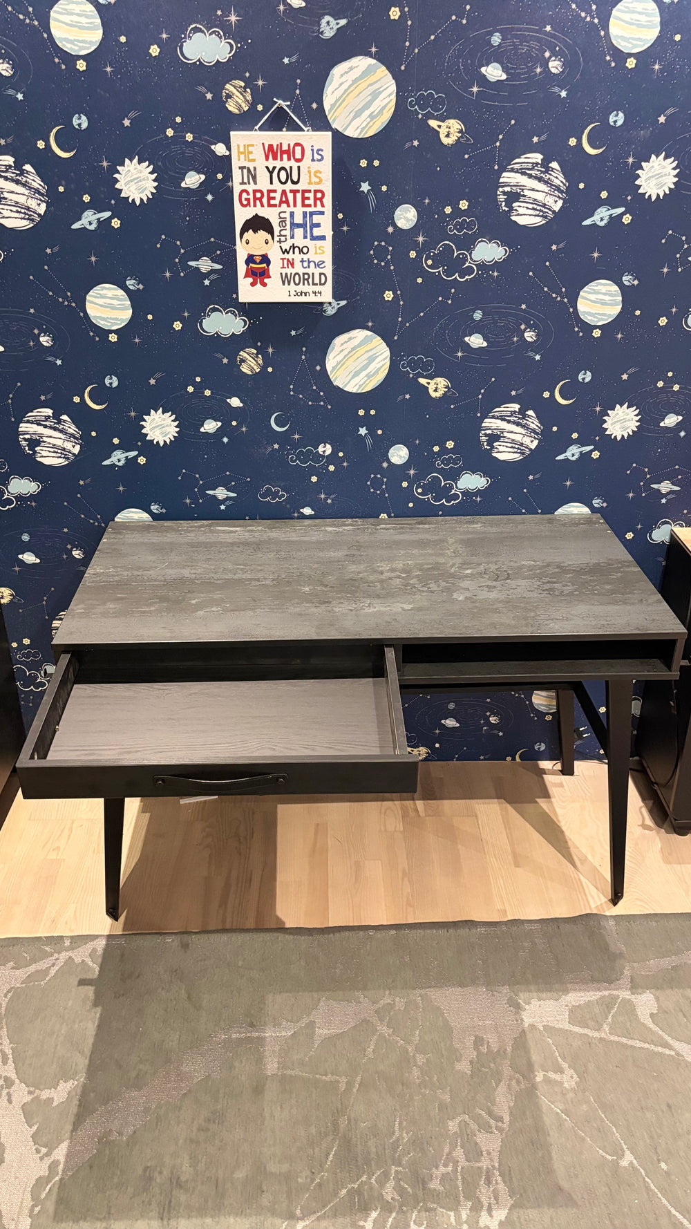 Cilek Dark Metal Line Study Desk (Display Unit)