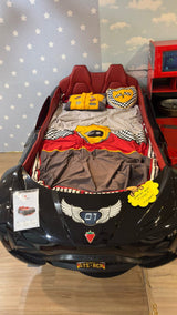Cilek GTE Black Kids Car Bed (99x191cm) (Display Unit) - Complete Set