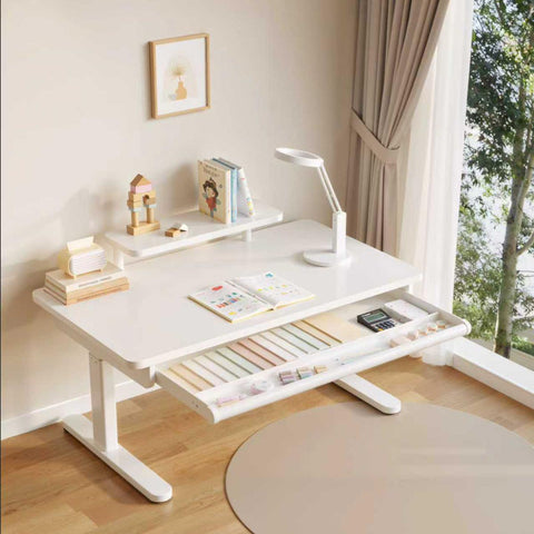 FLEK Medium/Large Ergo Study Desk with F3P Chair and G2 Stool Option (D01S/L22S)