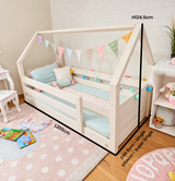 ModBed Kids Floor Bed with Roof (Single or SS)