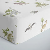 lullypop Fitted Cot Sheet (140x80cm) - Dino