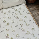 lullypop Fitted Cot Sheet (140x80cm) - Dino