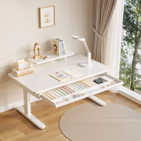 FLEK Medium/Large Ergo Study Desk with Optional Shelf (GB298-10B/GB298-12B)