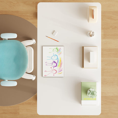 FLEK Medium/Large Ergo Study Desk with Optional Shelf (GB298-10B/GB298-12B)