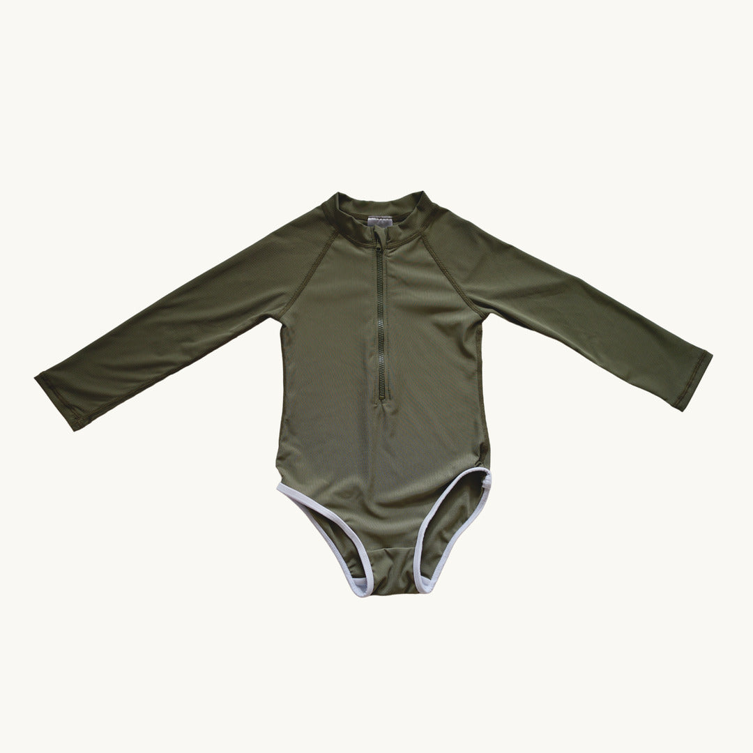 lullypop Girl Swimwear in Moss