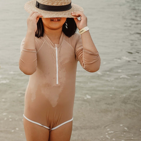 lullypop Girl Swimwear in Sea Salt
