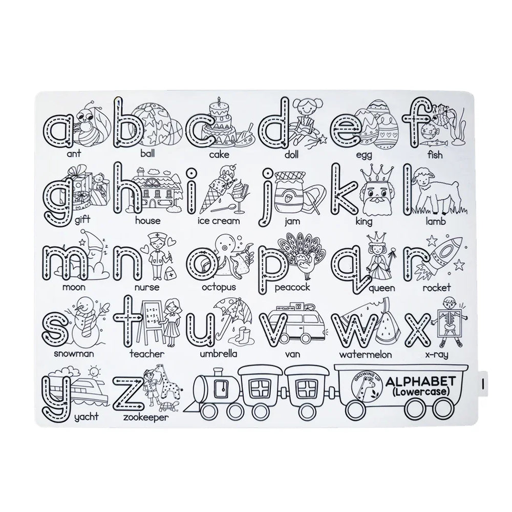FIJN x Growing Up™ Educational Silicone Colouring Mat with Removable Markers