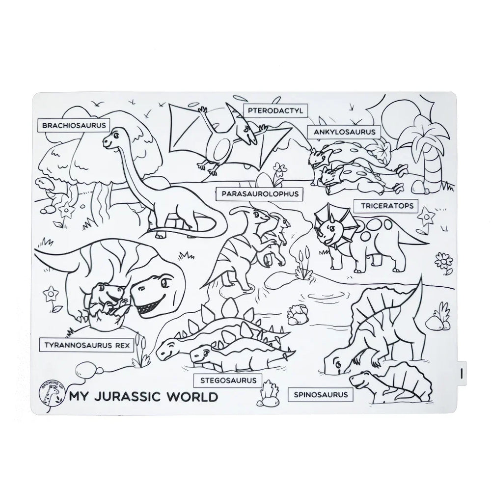 FIJN x Growing Up™ Educational Silicone Colouring Mat with Removable Markers