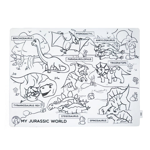 FIJN x Growing Up™ Educational Silicone Colouring Mat with Removable Markers