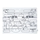FIJN x Growing Up™ Educational Silicone Colouring Mat with Removable Markers