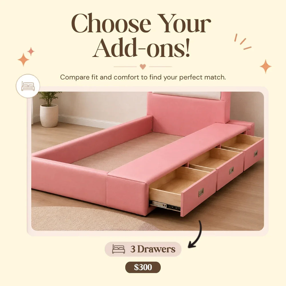 HB Rooms Low Beds — Optional Add-ons