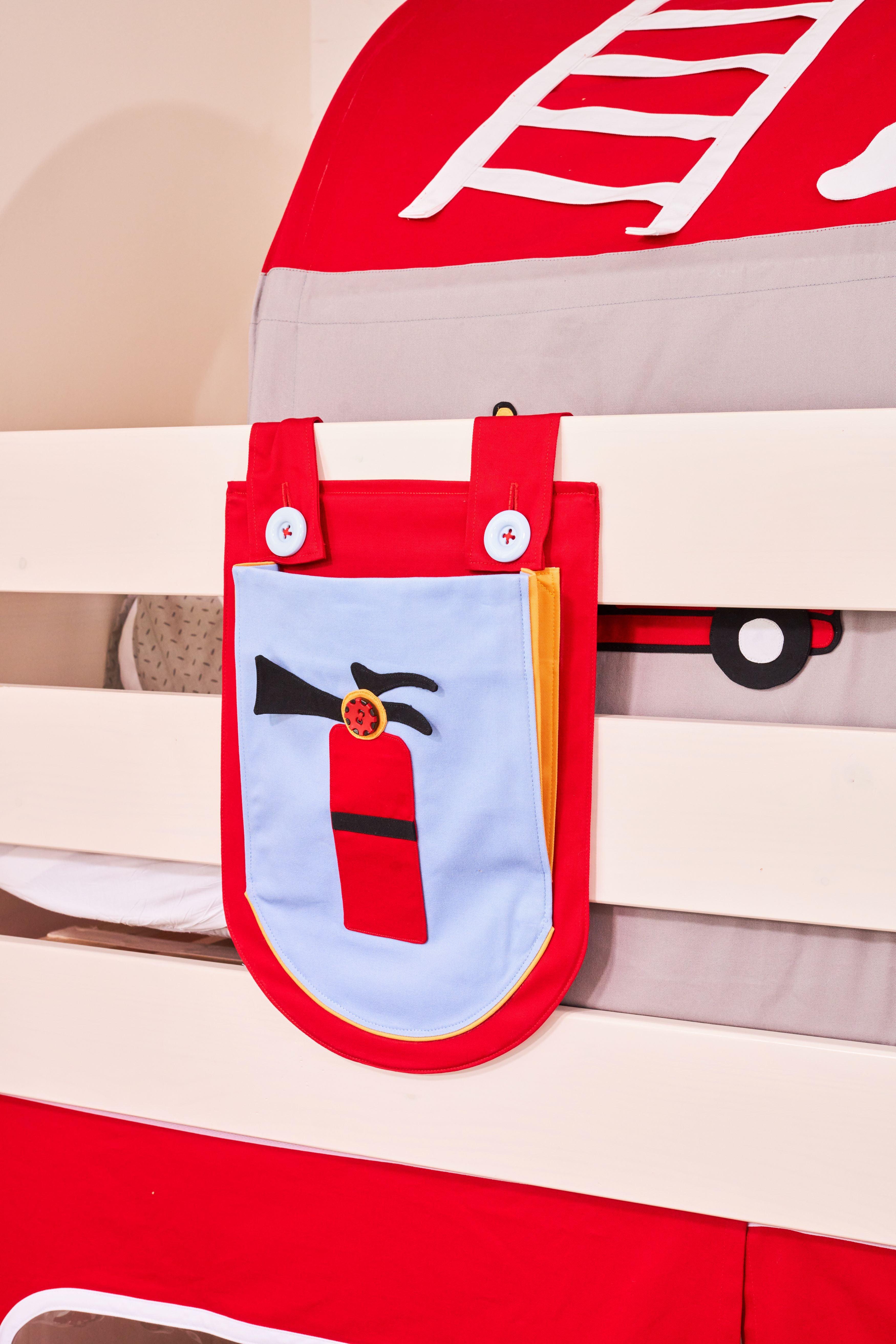 Snuggle Fire Engine Underbed Curtains - Kids Haven