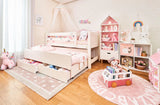 ModBed Elevated Low Bed (with pullout options - Single or SS) - Kids Haven