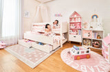 ModBed Elevated Low Bed (with pullout options - Single or SS) - Kids Haven