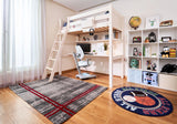 ModBed High Loft Bed w table and shelf (Single or SS) - Kids Haven