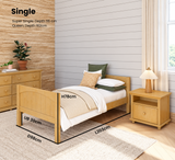 Maxtrix Kids Basic Low Bed (w Pullout options)