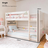 ModBed Kids Floor Bunk Bed (with roof options - Single or SS)
