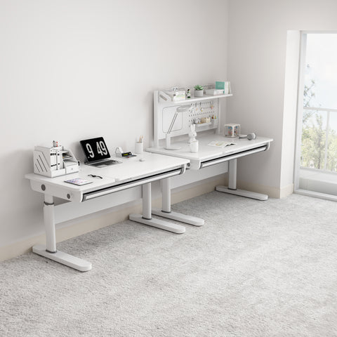 FLEK Medium/Large Ergo Study Desk with Optional Unit (D01S/L22S)