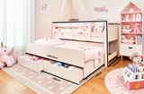 ModBed Kids Elevated Low Bed (with pullout options - Single or SS)