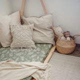 lullypop Fitted Sheet - Leaves (Multiple Sizes)