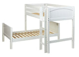 Maxtrix L-Shape Bed w Straight Ladder - Kids Haven