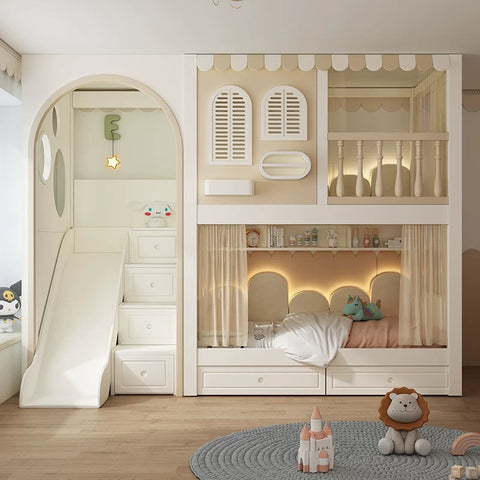 Nukhome Mini Manor Full Height Bunk Bed (Customizable)