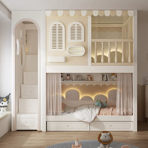 Nukhome Mini Manor Full Height Bunk Bed (Customizable)