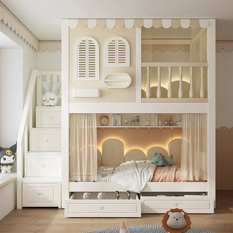 Nukhome Mini Manor Full Height Bunk Bed (Customizable)