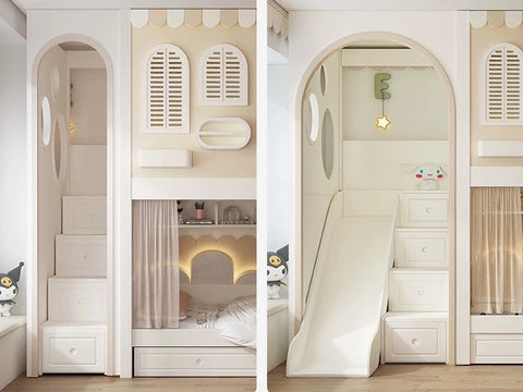Nukhome Mini Manor Full Height Bunk Bed (Customizable)