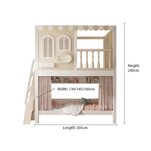 Nukhome Mini Manor Full Height Bunk Bed (Customizable)