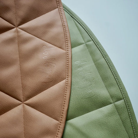 lullypop Vegan Leather Padded Play Mat in Caramel