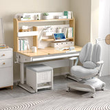 FLEK N24S Large Ergo Study Desk with Unit (With F3P Chair and G2 Stool Option)