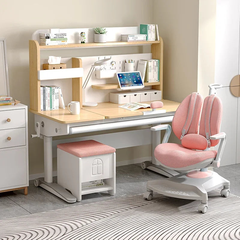FLEK N24S Large Ergo Study Desk with Unit (With F3P Chair and G2 Stool Option)