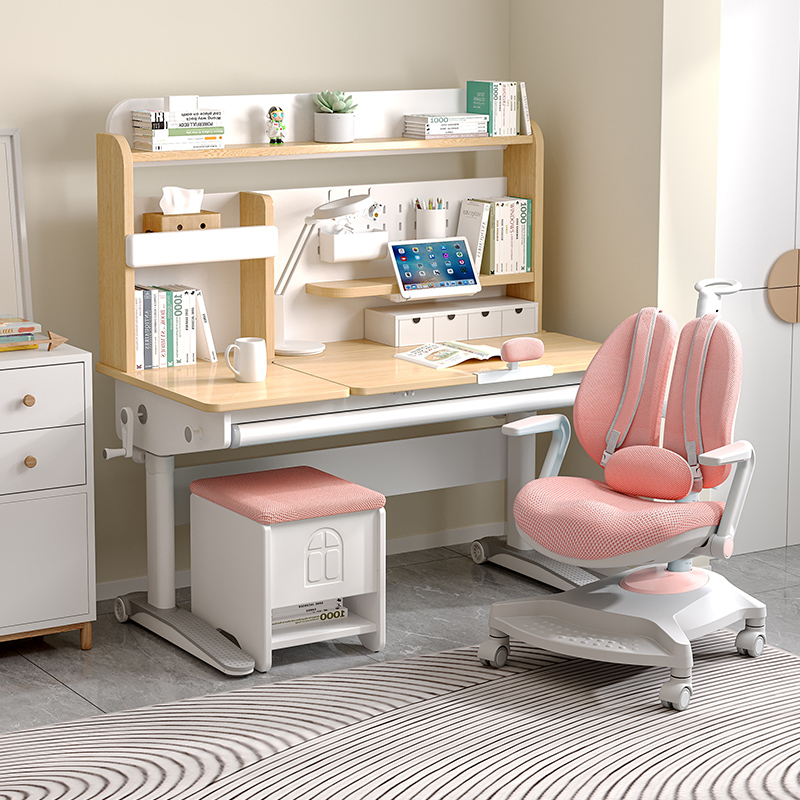 FLEK N24S Large Ergo Study Desk with Unit (With F3P Chair and G2 Stool Option)