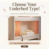 Nukhome Underbed Cushion & Curtains Options