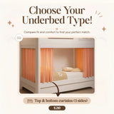Nukhome Underbed Cushion & Curtains Options