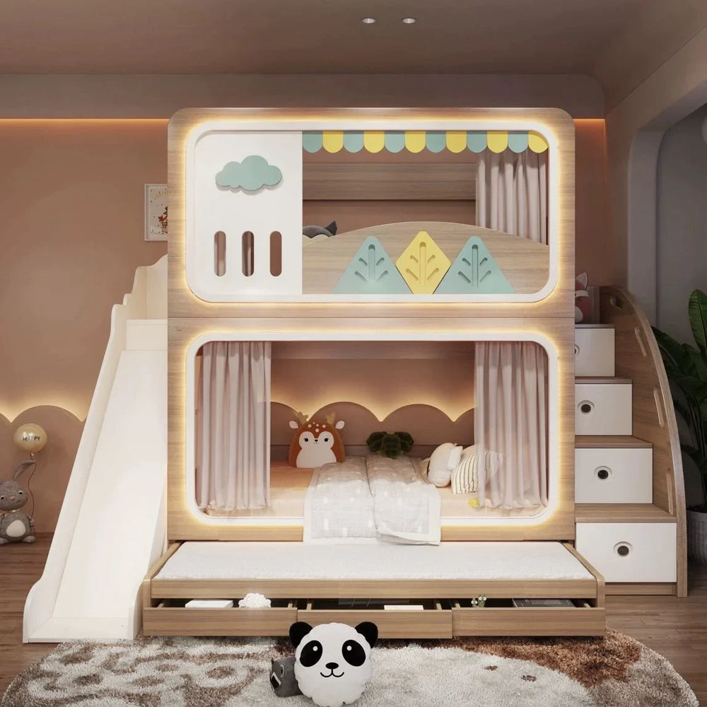 Nukhome Brown Mountain Bunk Bed (505-1)