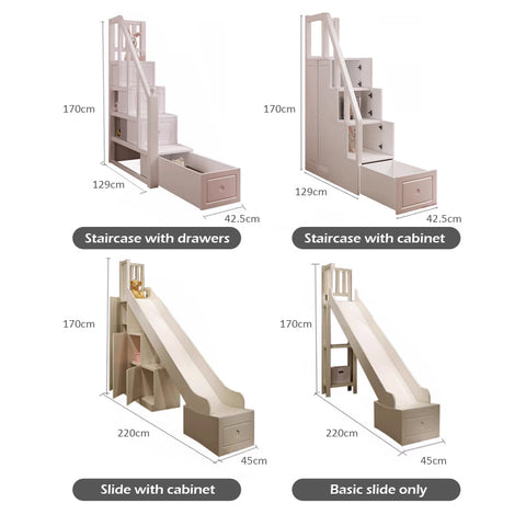 Nukhome Mini Manor Full Height Bunk Bed (Customizable)
