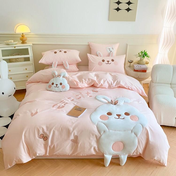 Snuggle Big Rabbit Bedsheet Set - Kids Haven