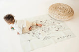 lullypop Reversible Vegan Leather Mat - Oh, The Places You'll Go