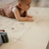 lullypop Reversible Vegan Leather Mat - Oh, The Places You'll Go