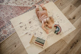 lullypop Reversible Vegan Leather Mat - Oh, The Places You'll Go