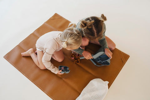lullypop Reversible Vegan Leather Mat - Oh, The Places You'll Go